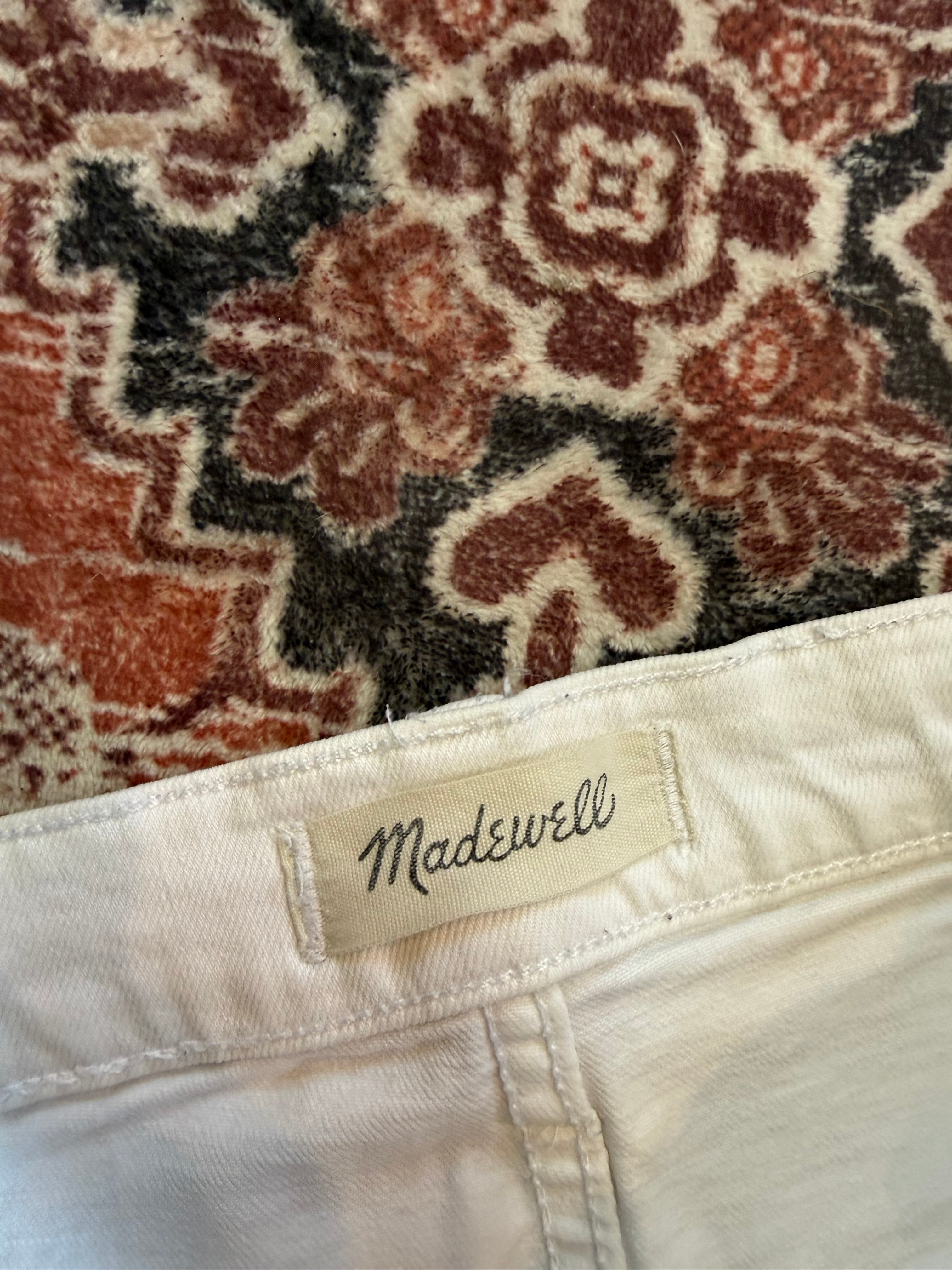 Madewell White Jeans Size 28