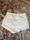 Zara White Jean Shorts Size 12
