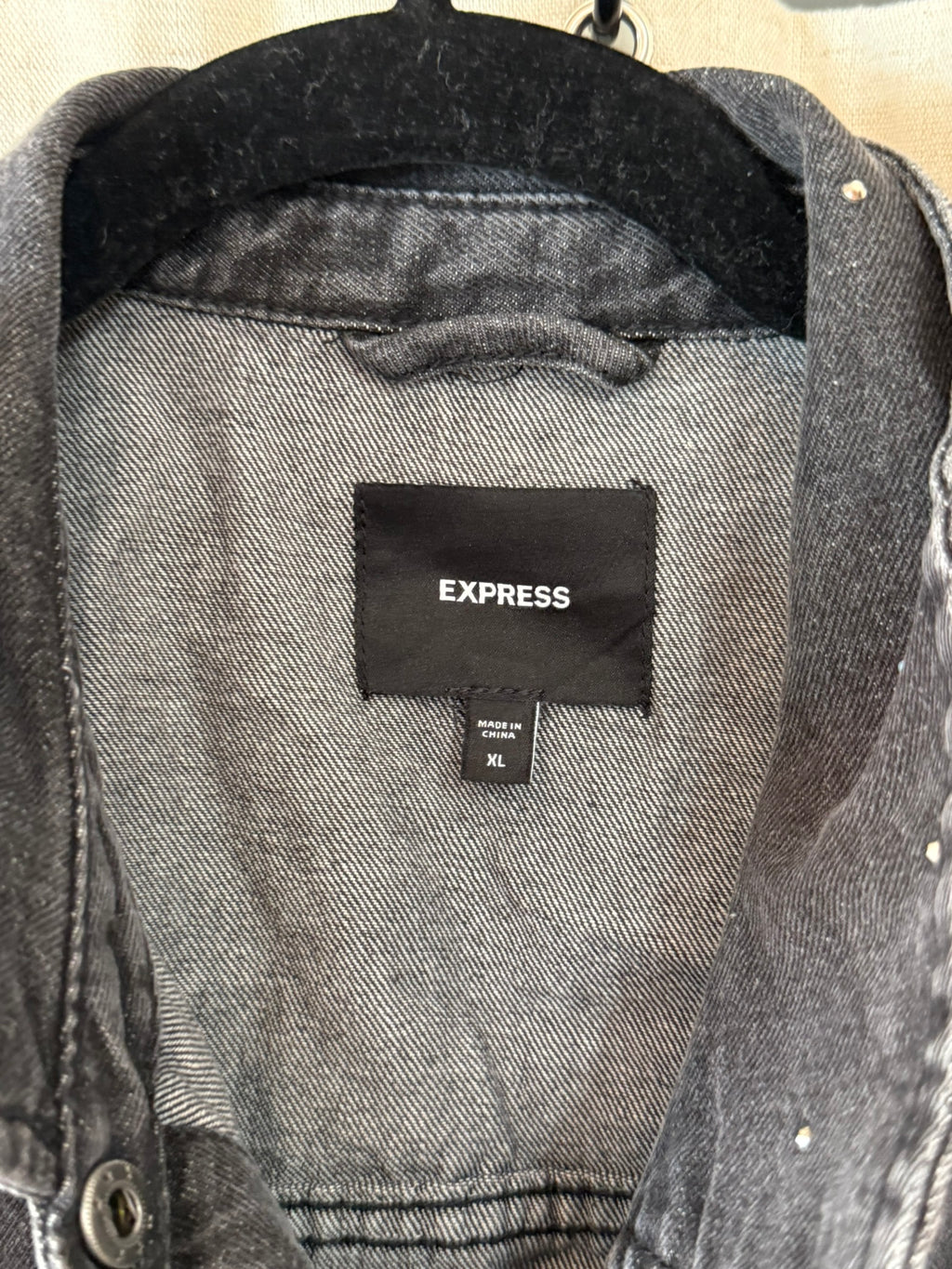 Express Denim Jacket Size XL