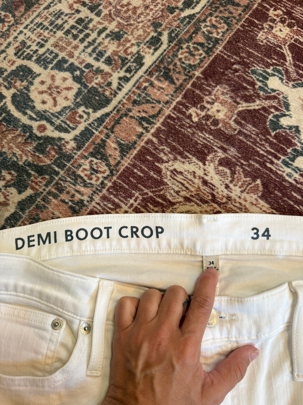 Jcrew White Jeans Size 34