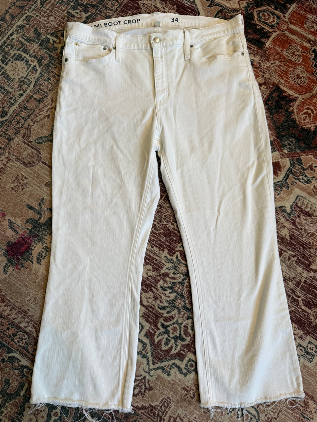 Jcrew White Jeans Size 34