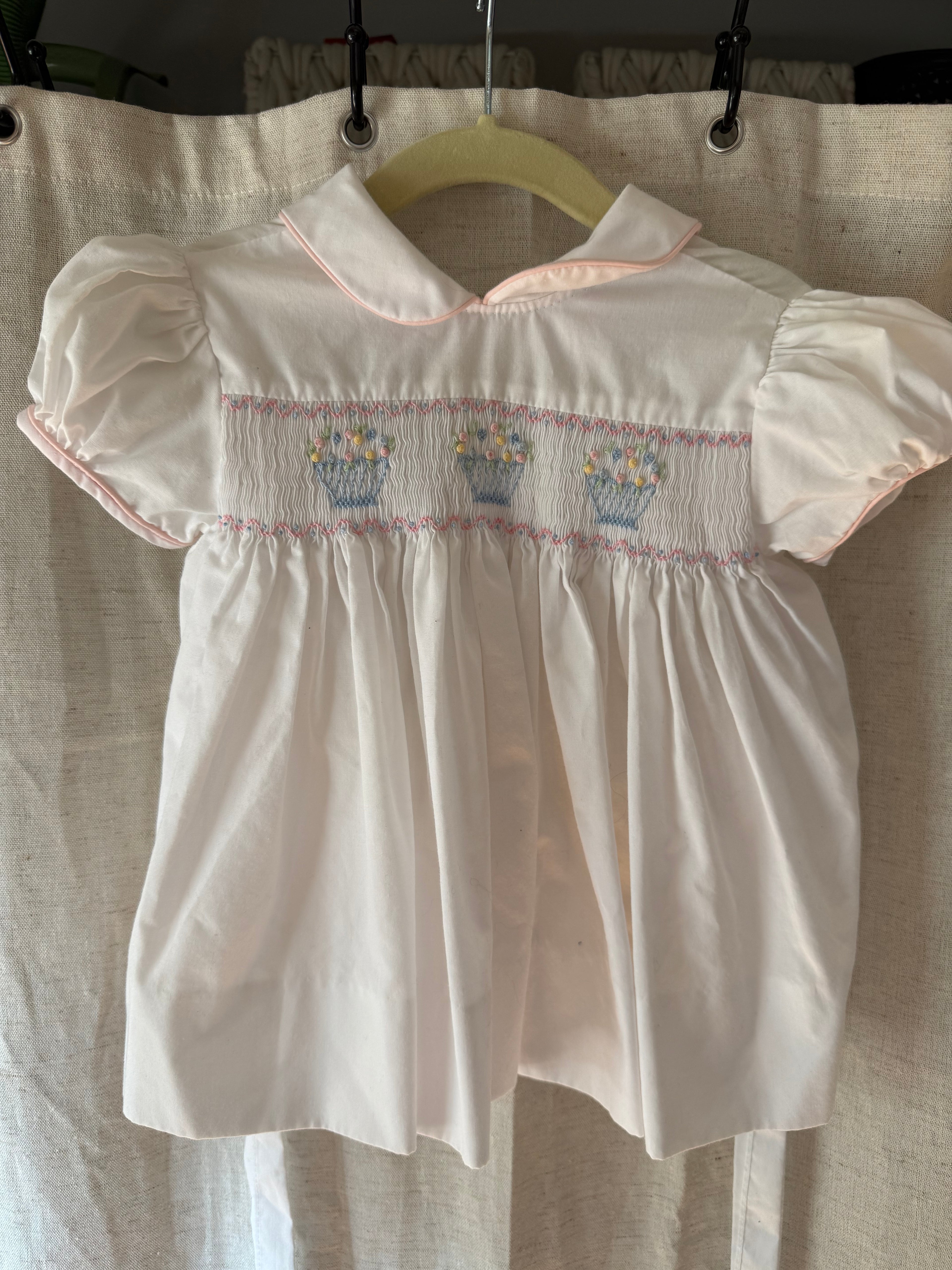 Baby Girl Flower Basket Dress Size 18M