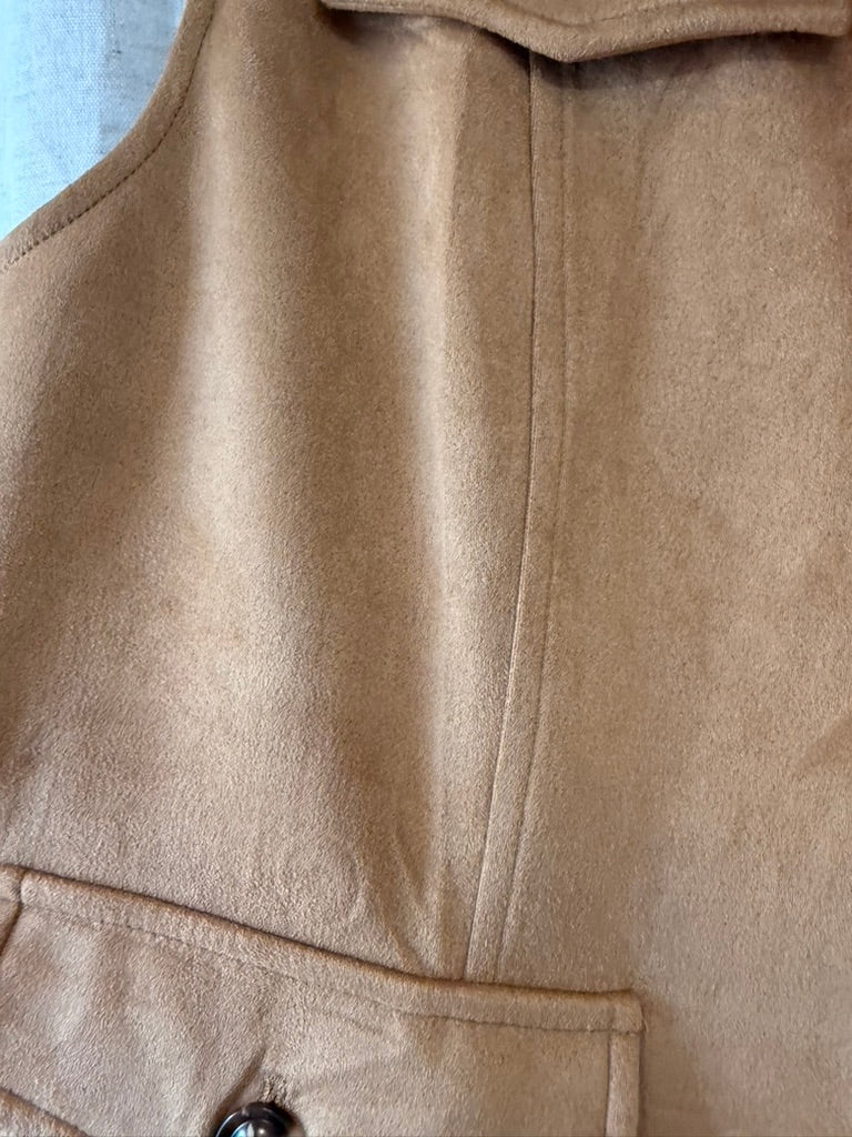 Allegra K Suede Vest Size XL