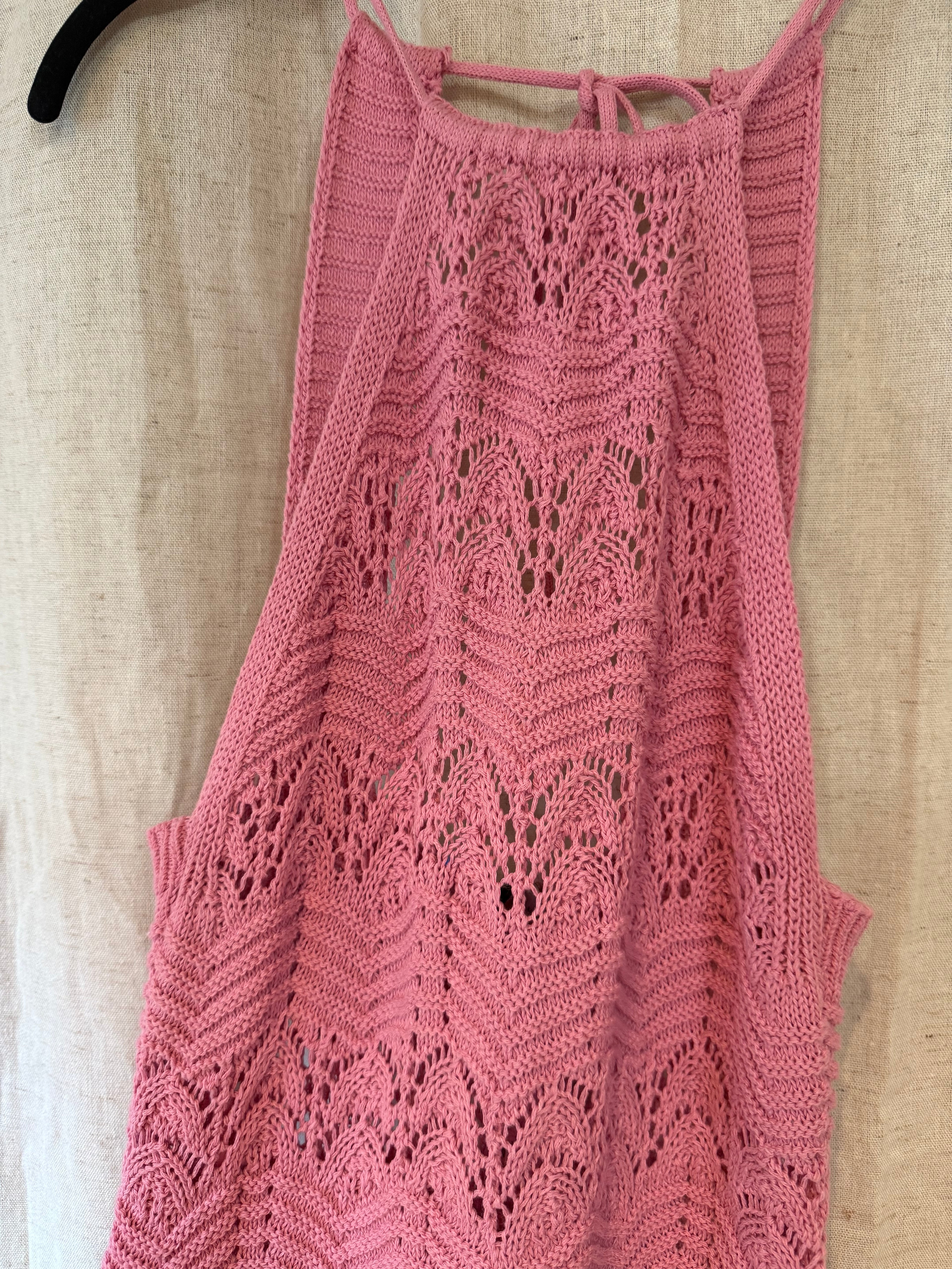 Mango Crochet Dress Size 6