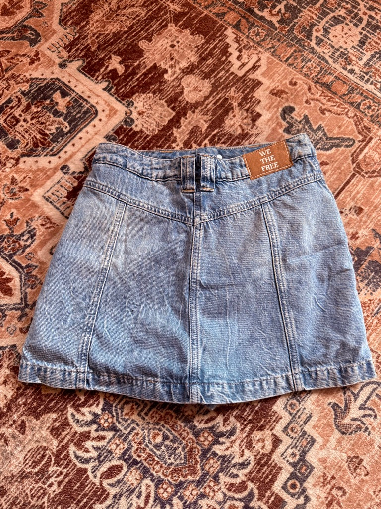 We The Free Denim Skort Size 28