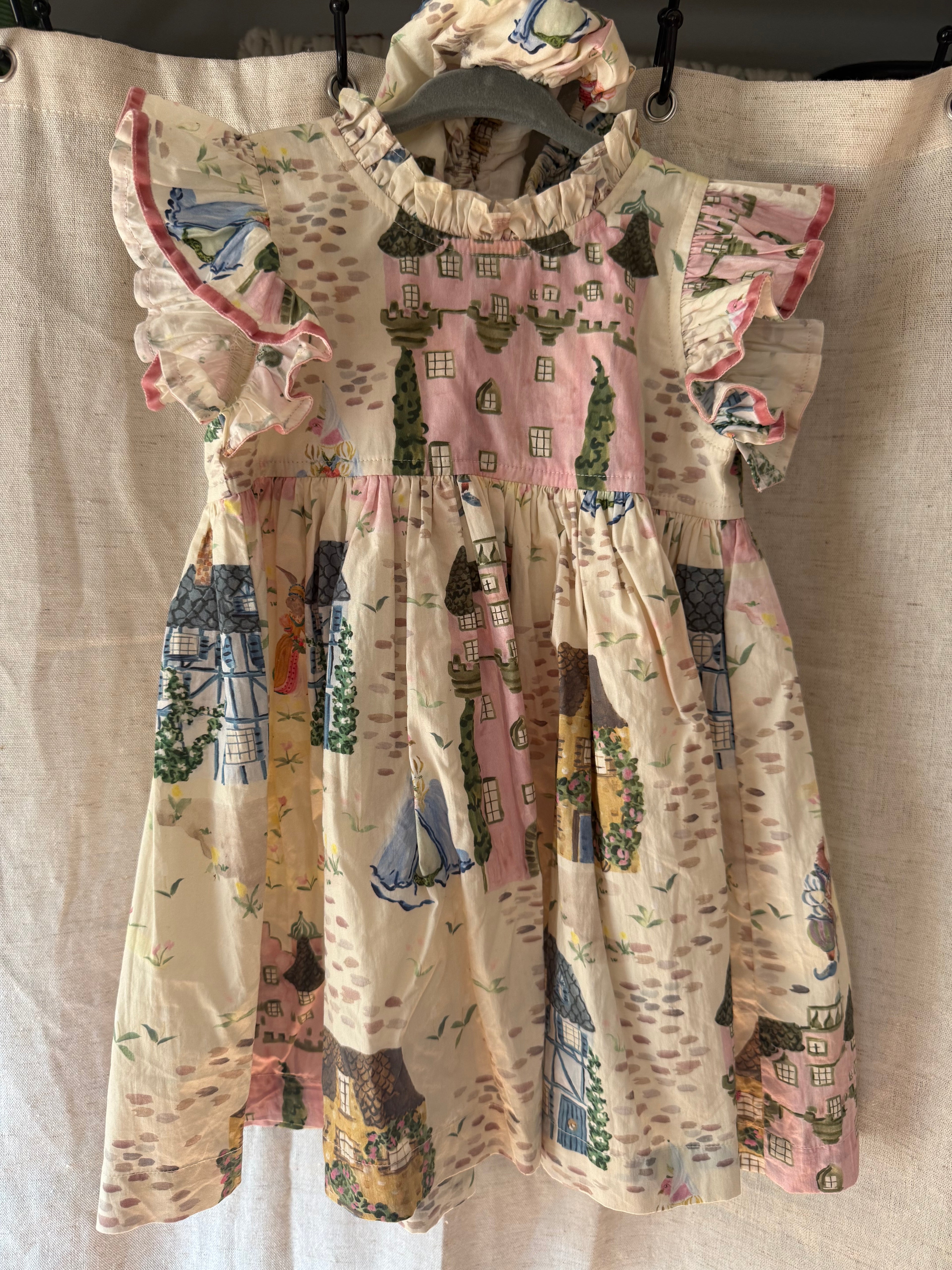 Baby Girl Pink Chicken Dress Size 18M