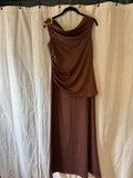 Brown Drape Dress Size L