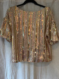 Fabri’k Sequin Top Size S