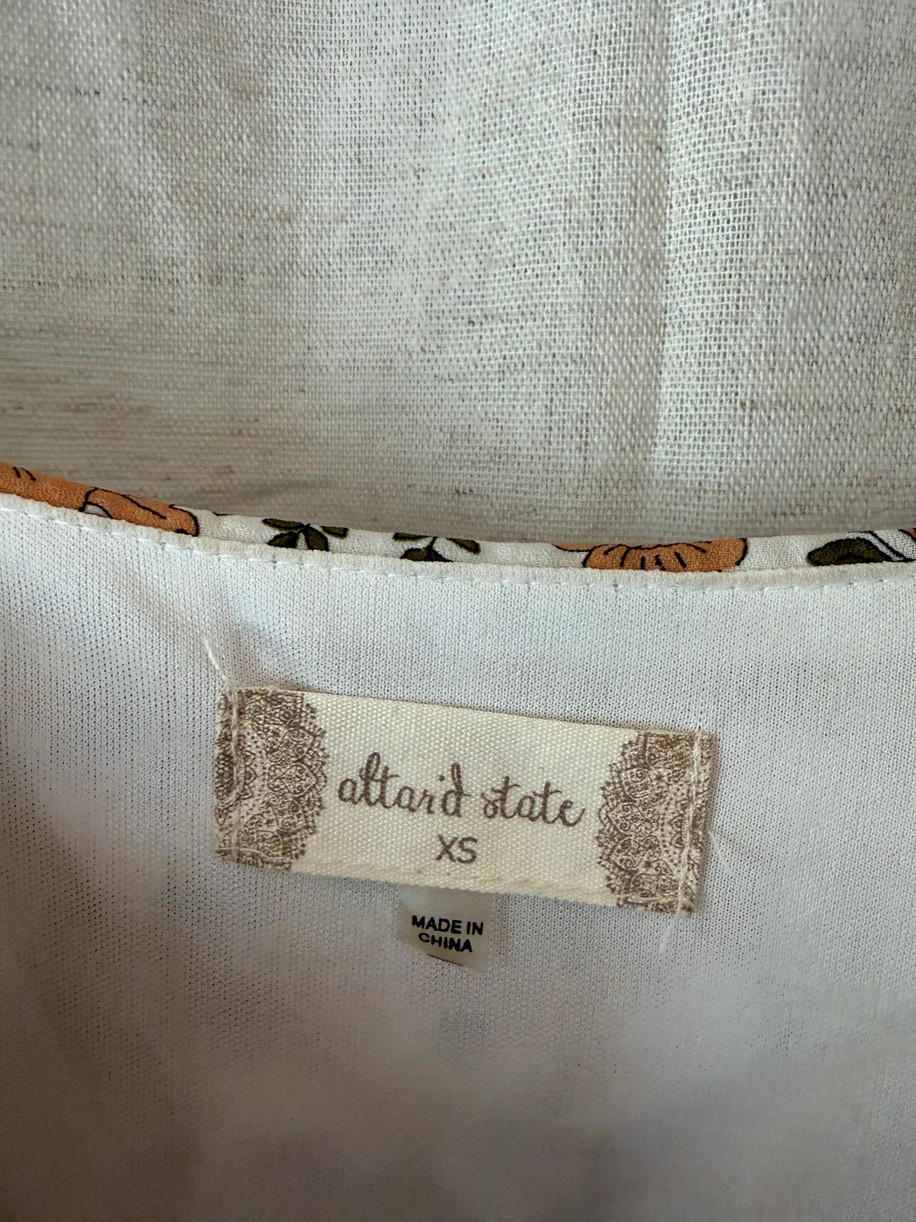 Altar’d State Maxi Tiered Dress Size XS