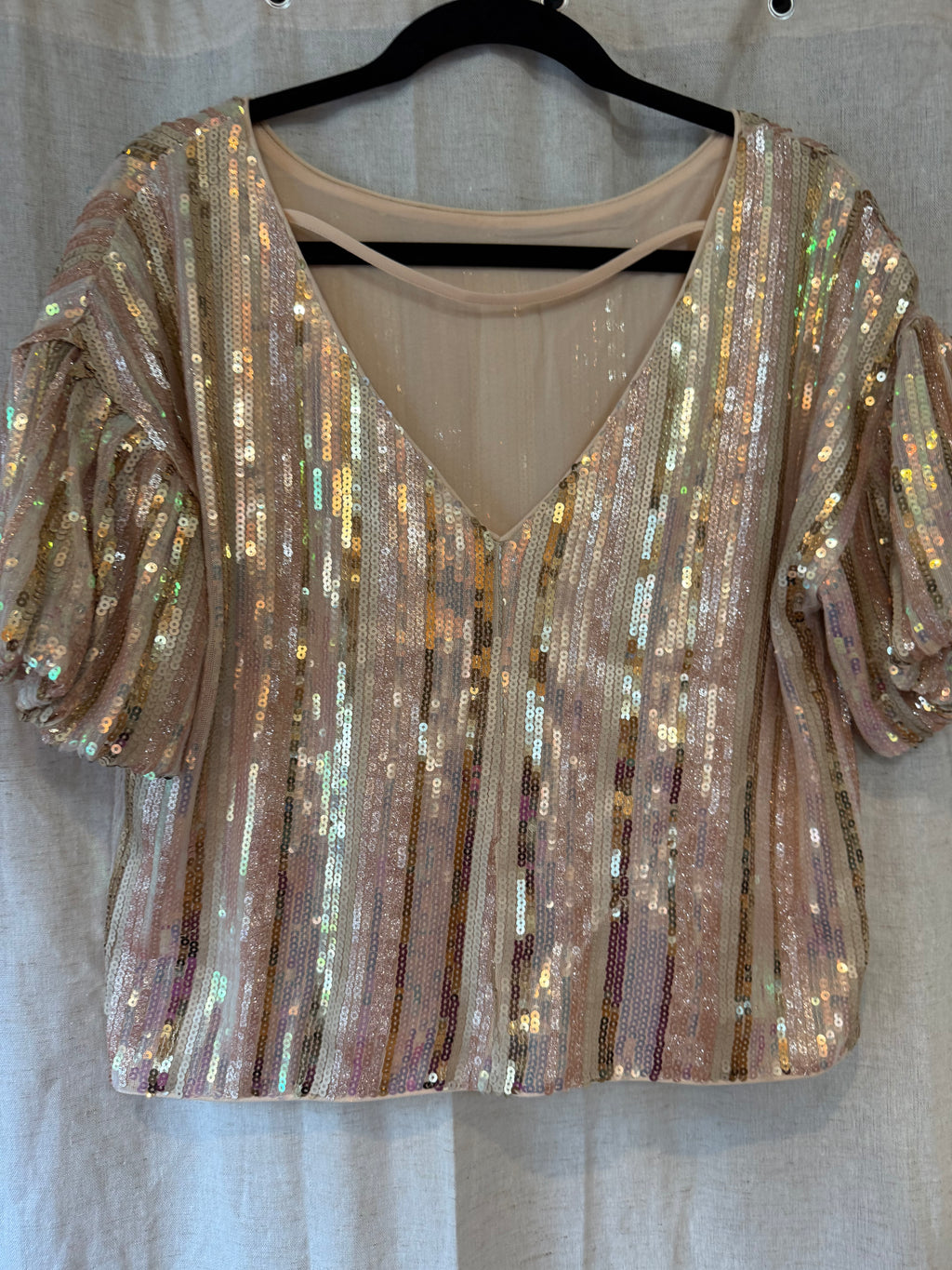 Fabri’k Sequin Top Size S