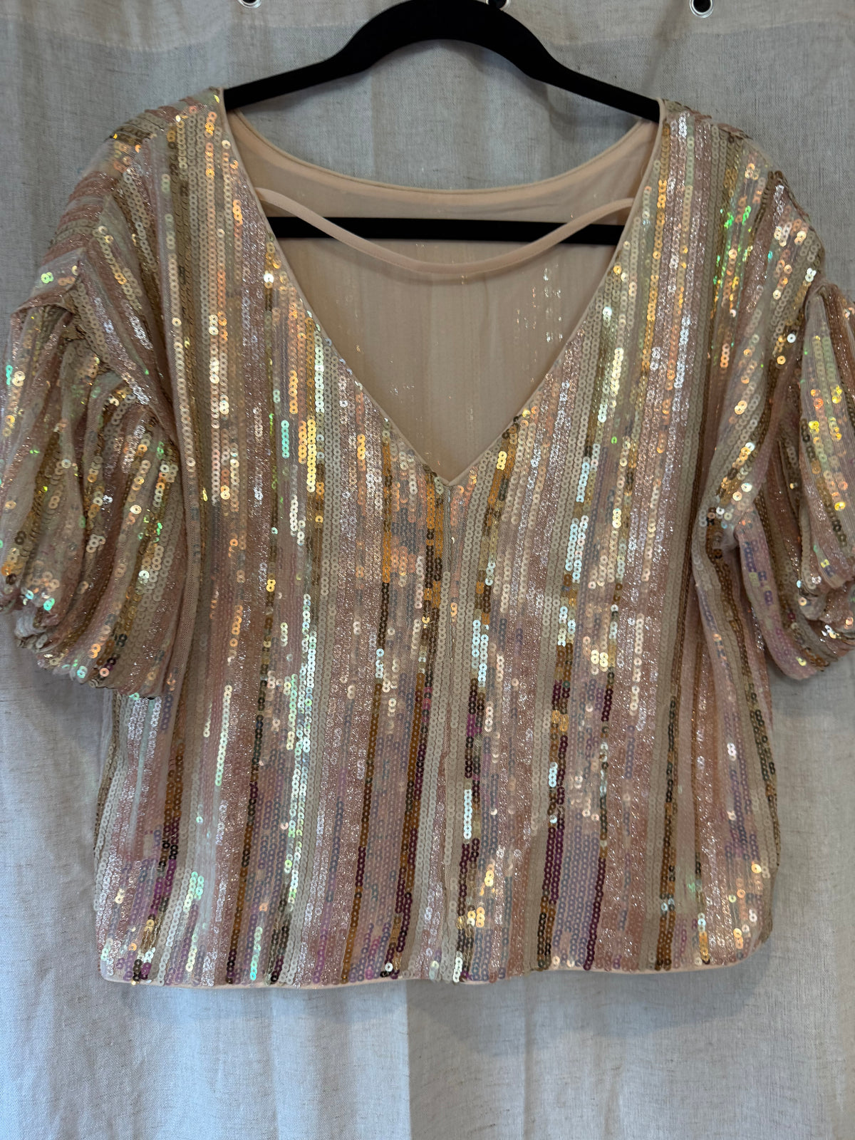 Fabri’k Sequin Top Size S