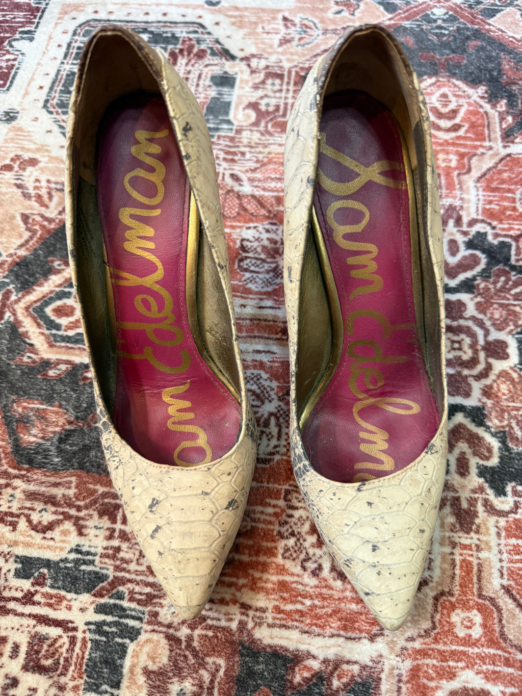 Sam Edelman Snakeskin Size 7