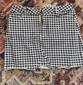 Black & White Checkered Mini Skirt Size M