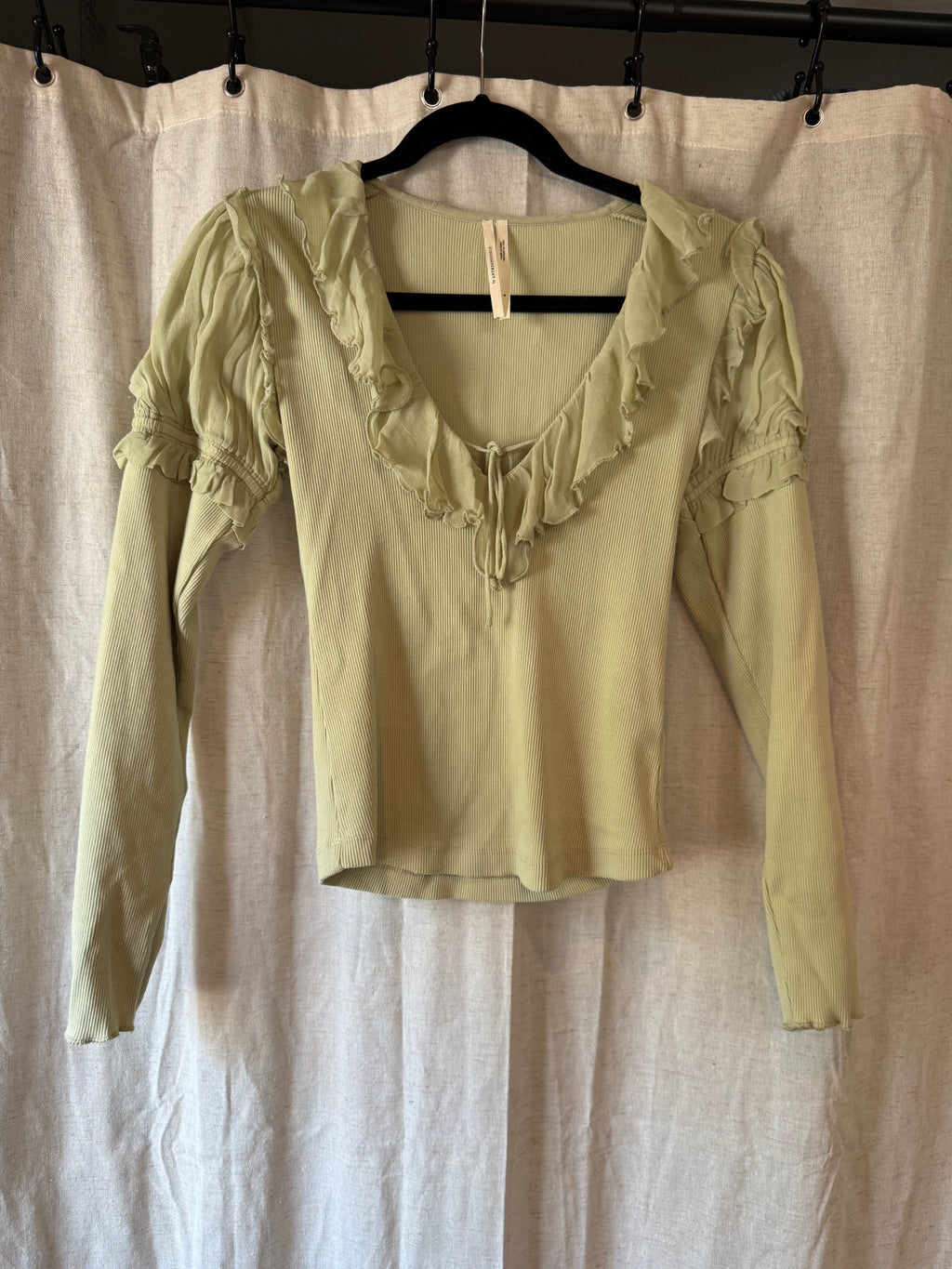 Anthropologie Ruffle Top Size S