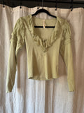 Anthropologie Ruffle Top Size S