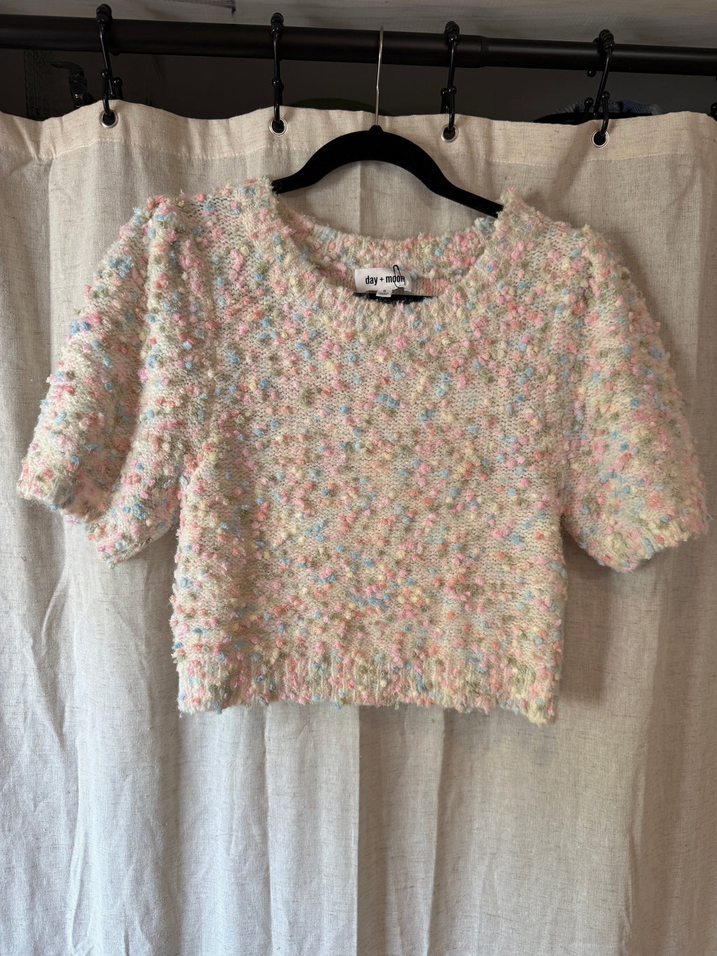 Day + Moon Cropped Sweater Size S