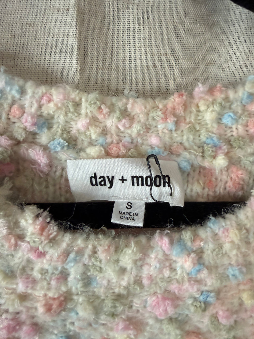 Day + Moon Cropped Sweater Size S