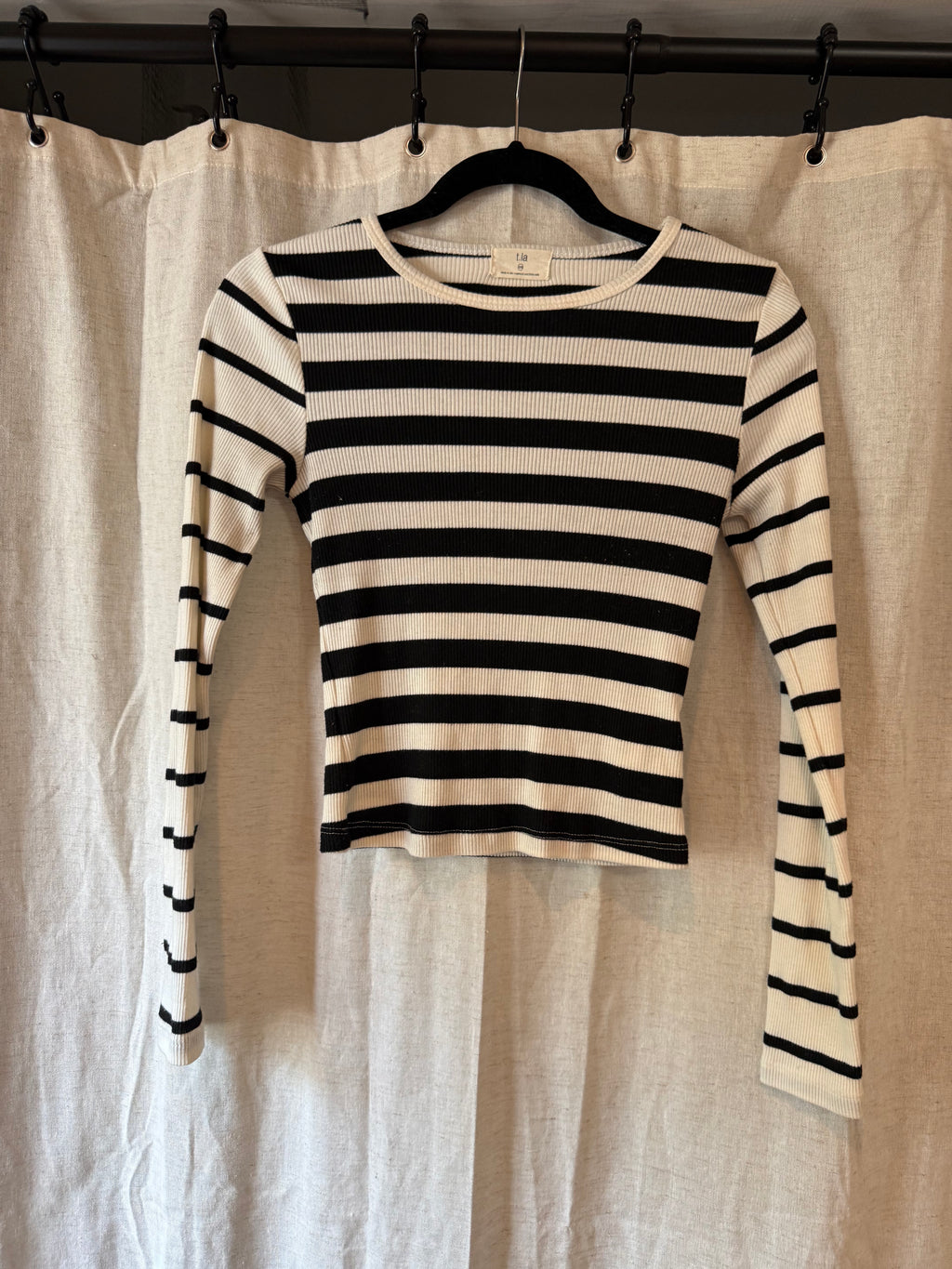 T. LA Striped Long Sleeve Top Size XXS