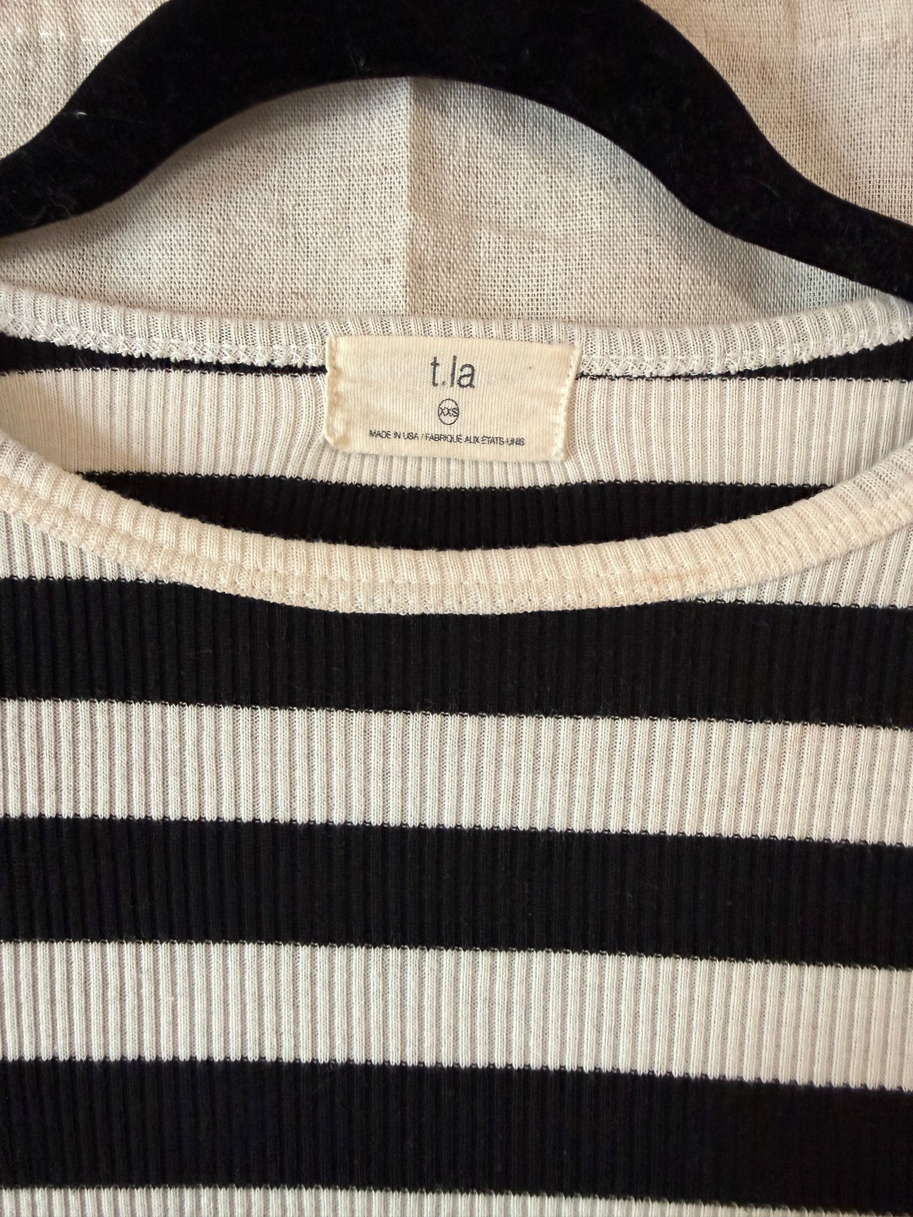T. LA Striped Long Sleeve Top Size XXS