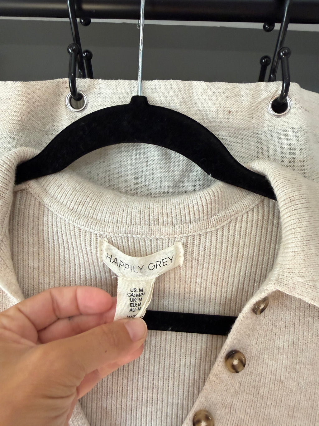Happily Grey Sweater Size M