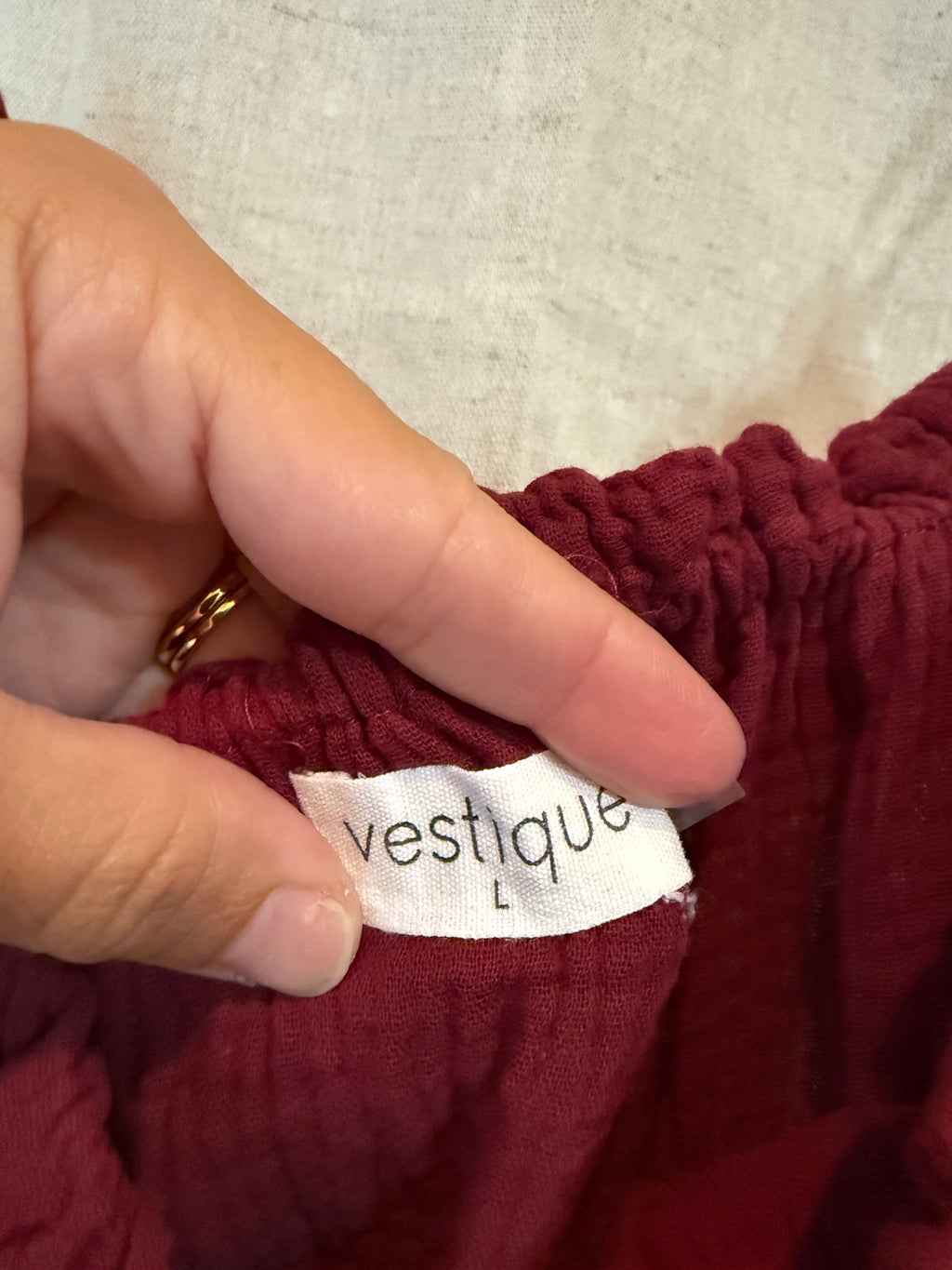 Vestique Strapless Dress Size L