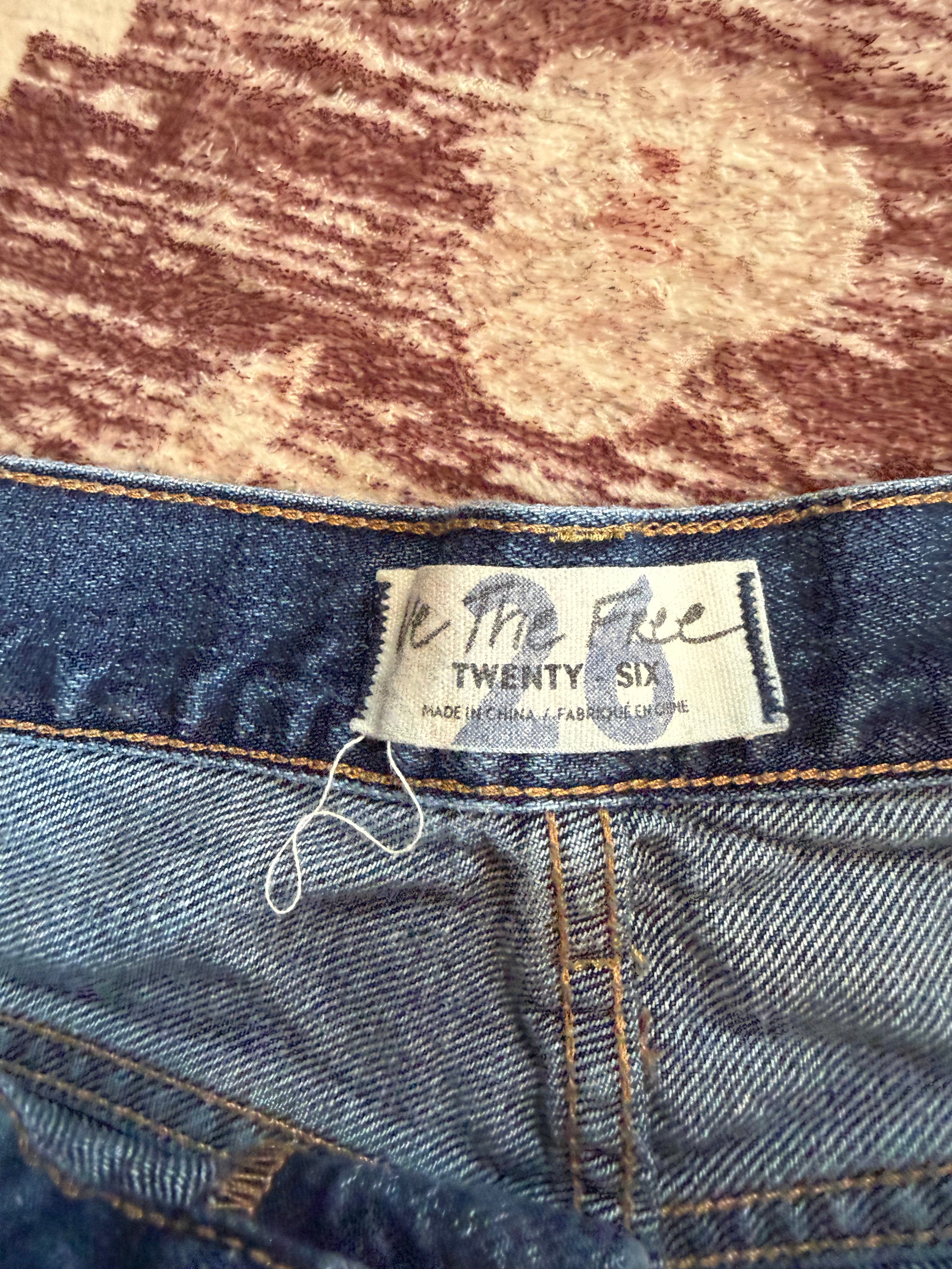 Free People Jean Shorts Size 26