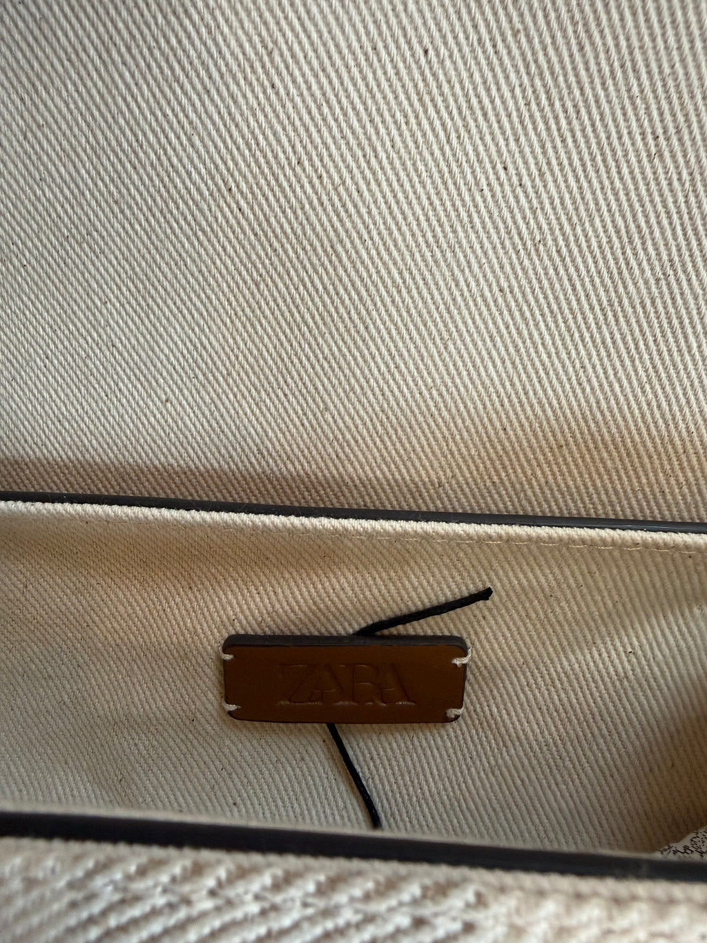 Zara Canvas Striped Purse