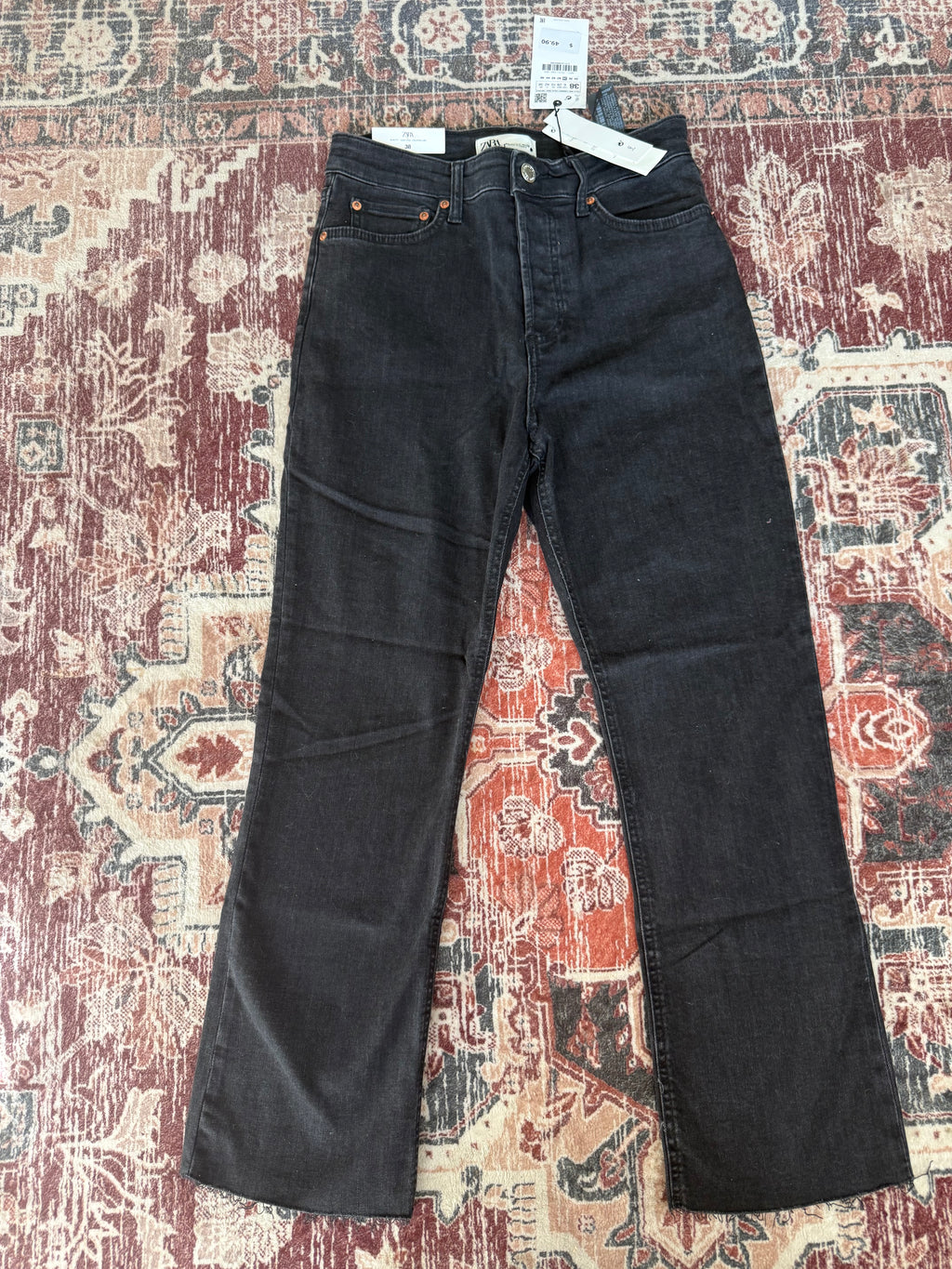 Zara Black Jeans Size 6 NWT