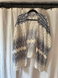 Navy and White Kimono OS