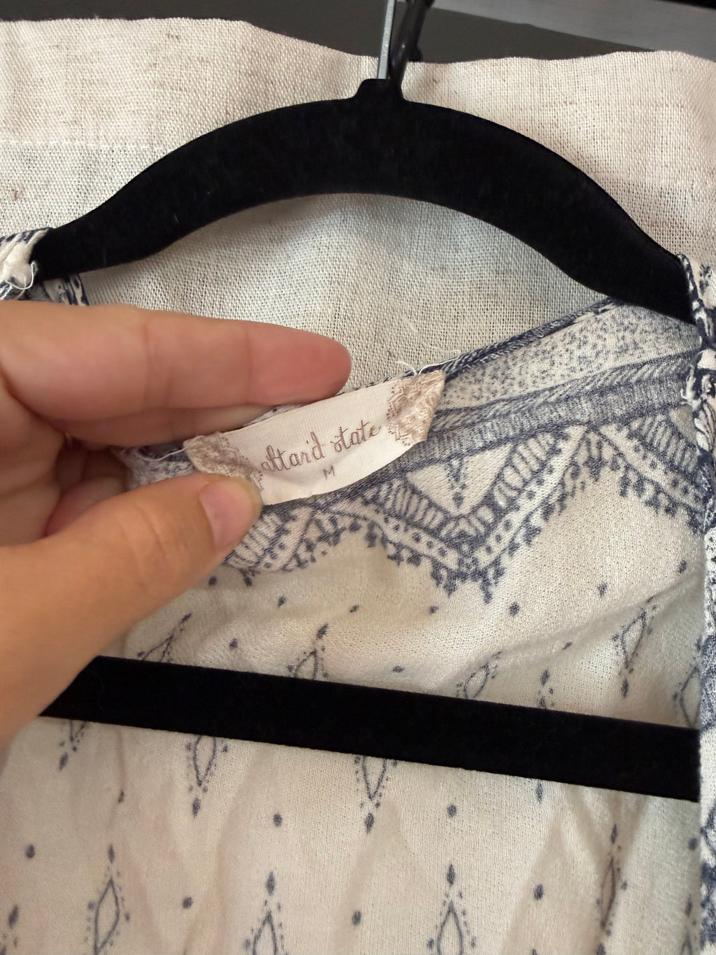 Navy and White Kimono OS