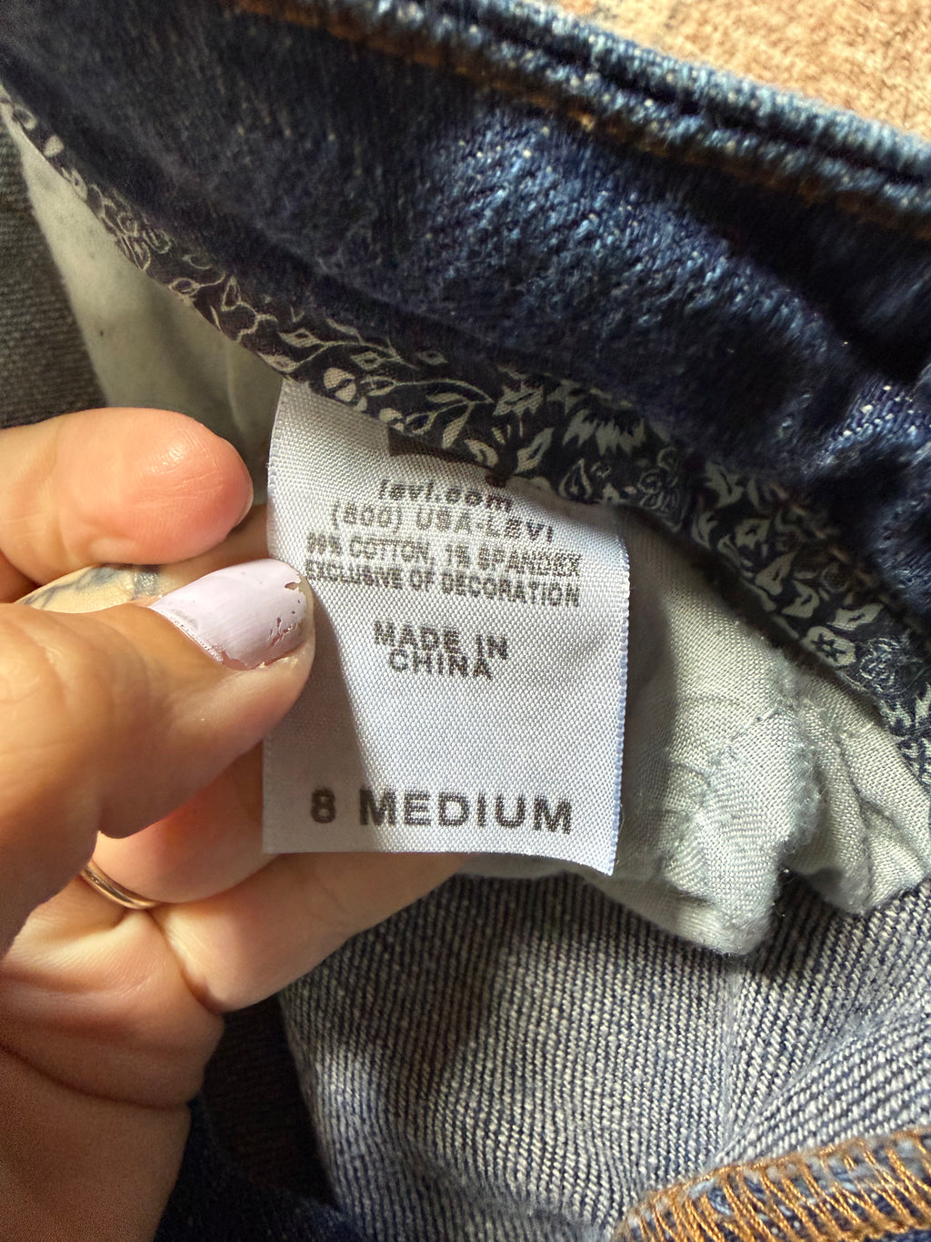 Levis Skinny Jeans Size 8